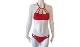 Red Two Piece Push Up Bikini 